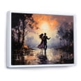thumbnail image 2 of Designart "love Couple Landscape Dancing In Park II" People Floater Framed Canvas Print, 2 of 7