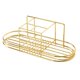 thumbnail image 1 of Wall Mounted Bathroom Razors Storage Rack Cosmetics Space Saving Stand Ventilated Iron Home Toothpaste Toothbrush Holder, 1 of 5