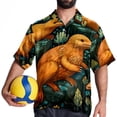 thumbnail image 4 of Platypus Men's Poplin Casual Printed Button Down Short Sleeve Summer Beach Shirts Unisex, 4 of 6