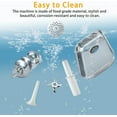 thumbnail image 4 of 2025 New Commercial Electric Meat Grinder, Stainless Steel Meat Mincer Max Yield 265lbs/H with 200r/m by 800W, Heavy Duty Sausage Stuffer with 2 Blades 2 Grinding Plates (6mm 8mm) for Kitchen, 4 of 7