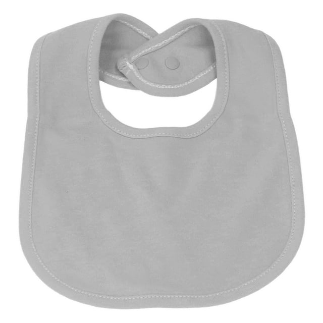 , 29 X 18cm Cotton Double Layer Newborn Saliva Towel Dribble Cloth, With Snap Fastener, Machine Washable, Pure Colour