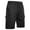 Black, variant on MIUOWANP Men's Drawstring Elastic Waist Cargo Shorts with Utility Multiple Pockets Solid Color Durable Relaxed Hiking Shorts Size M(4)Black