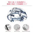 thumbnail image 3 of KLL Retro Coconut Tree Pattern Shower Cap & Bath Cap for Women,Reversible Oversized Waterproof Shower Caps for all Hair Lengths,Elastic Reusable Bathing Hair Cap, 3 of 6