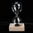 thumbnail image 4 of Riousery Reloj de Arena Magnético de Cristal con Base de Madera Adorno Decorativo para Escritorio 14x7.5 cm / 5.5x3 in, 4 of 9