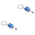 thumbnail image 2 of Maytalsory Vehicle Key Chain Decoration Smooth Keychain Gear Knob Gearshift Holder Driving Spare Parts for Gearbox Gift Keyring Blue 2Set, 2 of 6
