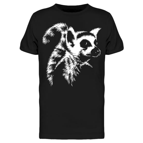 Lemur Linear Paint T-Shirt Men -Image by Shutterstock, Male 3X-Large