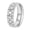 Silver, variant on Checkered Cubic Zirconia Rings for Women Men Silver Gold Plated Stainless Steel Wedding Engagement Band Couple Statement Personalized Gift Jewelry Silver 7