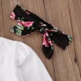 thumbnail image 3 of 3Pcs Newborn Kid Baby Little Big Sister Letter Top Romper T-shirt Floral Pants Toddler Girl Outfits, 3 of 8