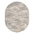 thumbnail image 3 of Unique Loom Oasis Collection Area Rug - Water (8' x 10' Oval Gray/Ivory), 3 of 7