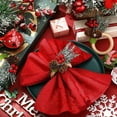 thumbnail image 4 of Juego de Servilleteros Navideños Anillo de Servilletas Navideño Decoración de Mesa para Cena Navideña A, 4 of 6
