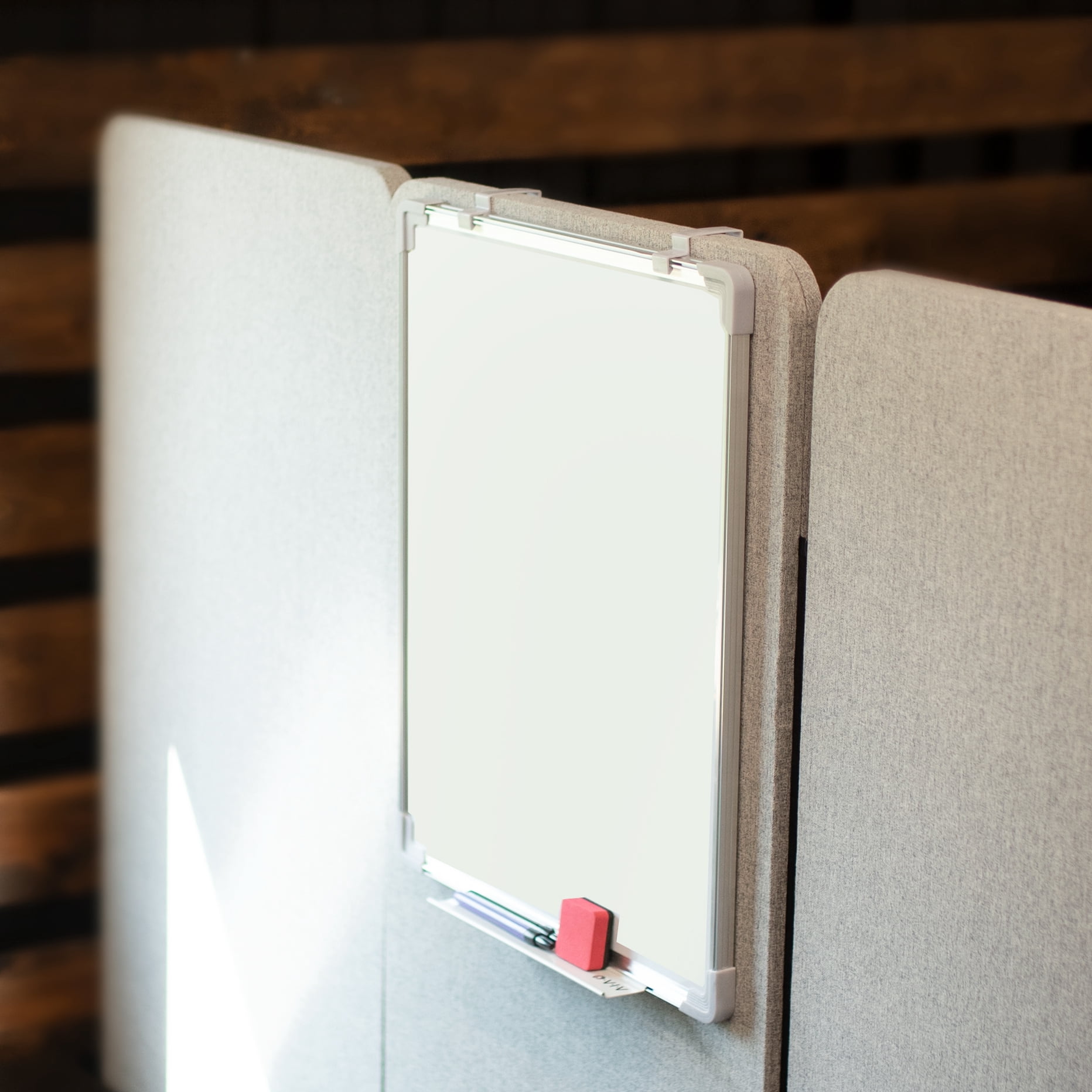 VIVO Hanging Dry Erase Board, 24" x 20" Hook-on Door, Cubicle Whiteboard