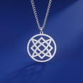 thumbnail image 2 of EUEAVAN Silver Celtic Knot Pendant Necklace Stainless Steel Jewelry, 2 of 5