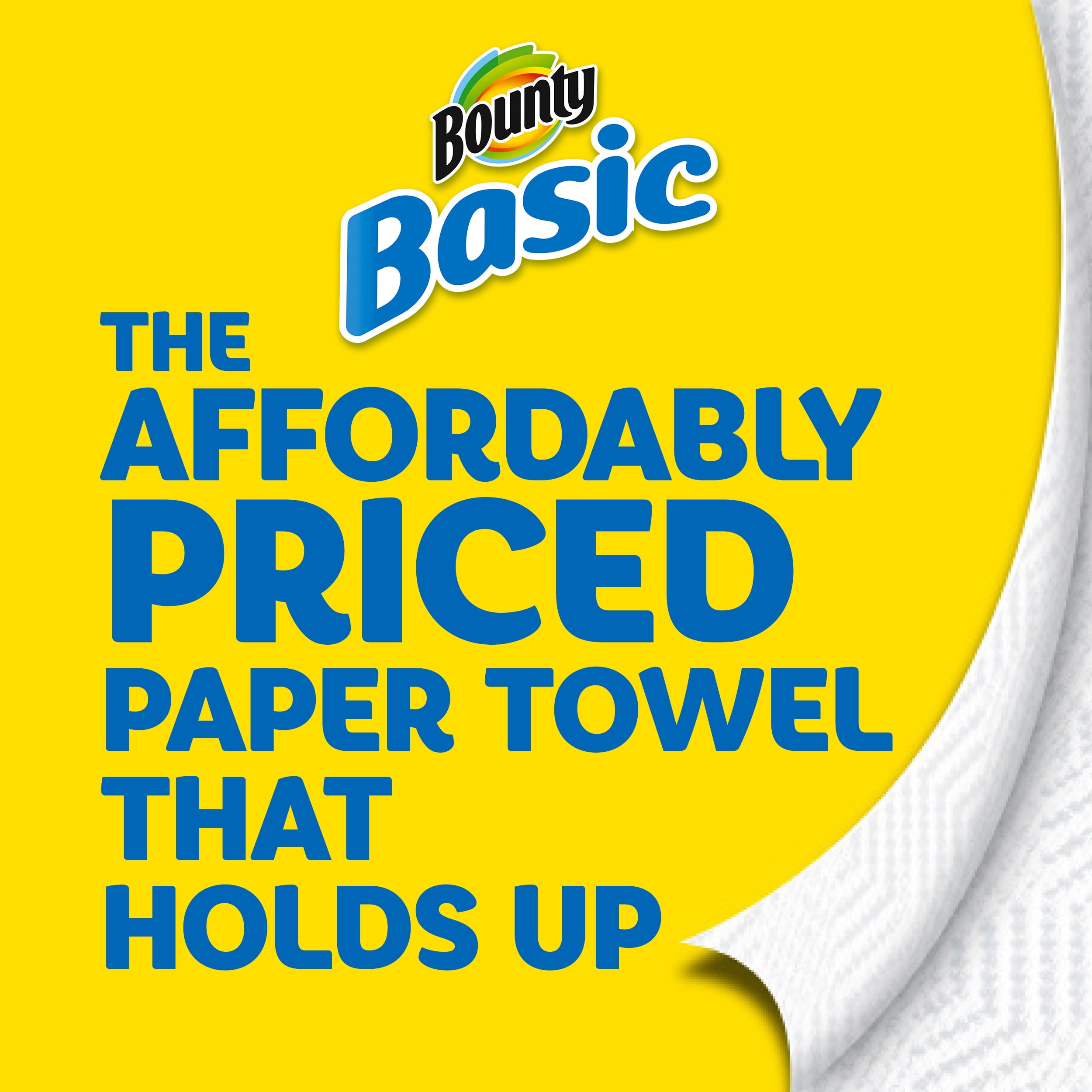 Bounty Basic Select-A-Size Paper Towels, Winter Print, 6 Big Rolls = 8 Regular Rolls