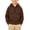 Brown-15, variant on Sentuca Boys Hoodies Half Zip Fleece Pullover Sweatshirts with Pockets Long Sleeve Fall Winter Warm Sports Tween Tops Size 12Y