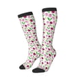 thumbnail image 2 of Fotbe Tulips Flowers print Women's Men's Novelty Crew Socks Cotton Socks Knee High Socks for Walking,Running,Nurses,Pregnancy, 2 of 8