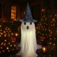 thumbnail image 5 of Lámpara Decorativa Fantasma de Halloween de 1,2 M, de Tela Blanca, Iluminada, con Pilas | Soporte Extensible, Adorno Colgante para Patio, Jardín, Fiesta, Interior y Exterior, Halloween, 5 of 6