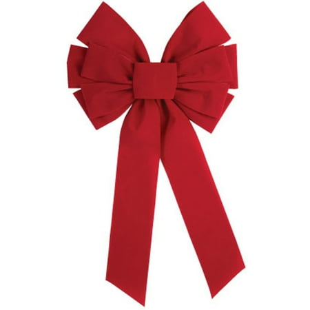 large red velvet 10 loop christmas bow door wall fireplace decoration - Large Red Christmas Decorations large red velvet 10 loop christmas bow door wall fireplace decoration - Large Red Christmas Decorations