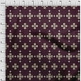 thumbnail image 4 of oneOone Polyester Spandex Chocolate Brown Fabric Geometric Fair Isle Pattern Sewing Material Print Fabric By The Yard 56 Inch Wide, 4 of 4