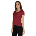 thumbnail image 3 of Inkmeso Short Sleeve Solid Basic T-Shirt For Womens V-Neck Casual Tee T-Shirts With Patch Pocket, 3 of 7