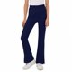 thumbnail image 4 of Pantalones de yoga acampanados de color liso para niñas, con bolsillos y cintura elástica, de poliéster, tallas medianas y grandes., 4 of 9