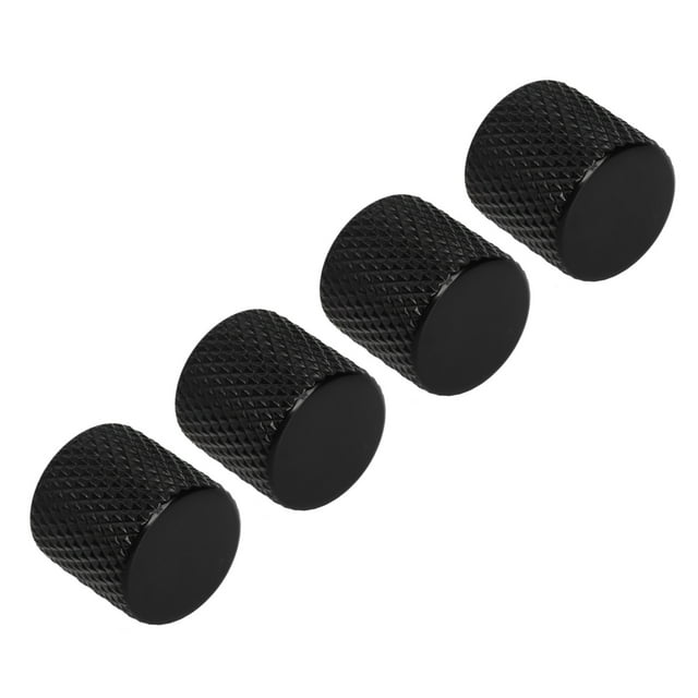 Potentiometer Knob, Bass Knob Easy Installation 4Pcs Professional Strong For Replacement Silver,Black,Gold