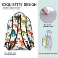 thumbnail image 5 of Cute Dinosaur Pattern Backpack for School,Cute School Bag,Schoolbag with Adjustable Shoulder Straps & Padded Back,15.3"x11"x7.1".﻿, 5 of 6