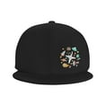 thumbnail image 2 of ZICANCN Cartoon Doodle Astronaut Baseball Caps, Trucker Hats for Men And Women, Adjustable Breathable Flat Caps, Black, 2 of 8