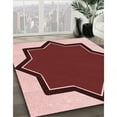 thumbnail image 3 of Ahgly Company Machine Washable Indoor Rectangle Transitional Pastel Pink Area Rugs, 5' x 8', 3 of 7