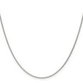 thumbnail image 3 of Auriga 18k White Gold 1.15mm Cable Chain Necklace 20inch for Women, 3 of 6