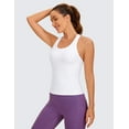 thumbnail image 3 of CRZ YOGA Butterluxe Workout Racerback Tank Tops for Women Padded Athletic Yoga Shirts with Built in Bra, 3 of 6