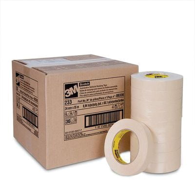 3M MASKING TAPE #233 1IN X 60YDS 36CS