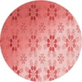 thumbnail image 1 of Ahgly Company Machine Washable Indoor Round Transitional Pastel Pink Area Rugs, 5' Round, 1 of 7
