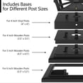 thumbnail image 3 of Luces solares para postes para exteriores Davinci Lighting, paquete de 8, negras, 3 of 6