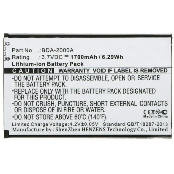 Batteries N Accessories BNA-WB-L3266 Cell Phone Battery - Li-Ion, 3.7V, 1700 mAh, Ultra High Capacity Battery - Replacement for Doro BDA-2000A Battery