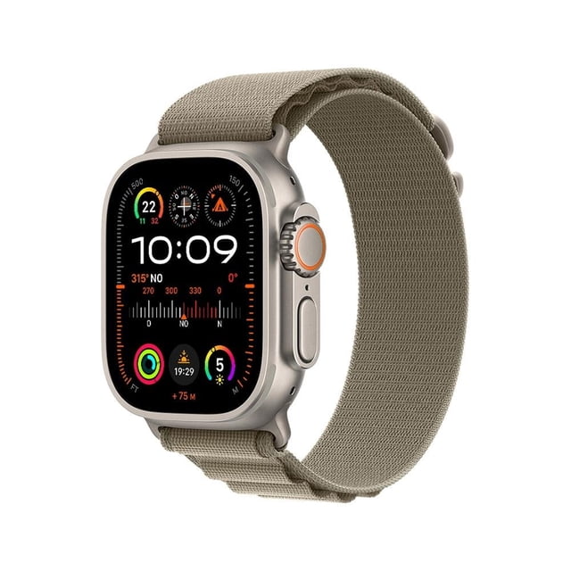 Smartwatch Apple Ultra 2 (GPS + Cellular) Caja de titanio 49MM correa Loop Alpine Verde Oliva talla S