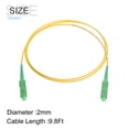 thumbnail image 2 of 1Pcs 9.8Ft Single Mode Simplex Fiber Optic Patch Cable LSZH Fiber Jumper Optical SC/APC to SC/APC for Router Switches, 2 of 6
