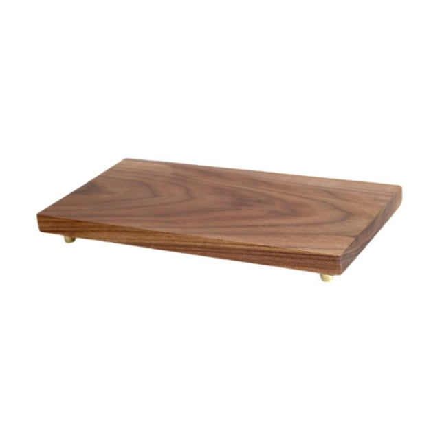 veasfak Wood Display Stand Wooden Riser Display Stand Wood Base Multifunctional Statue Display Ornament Display Stand for Flower Shop 33cmx17cmx3.7cm