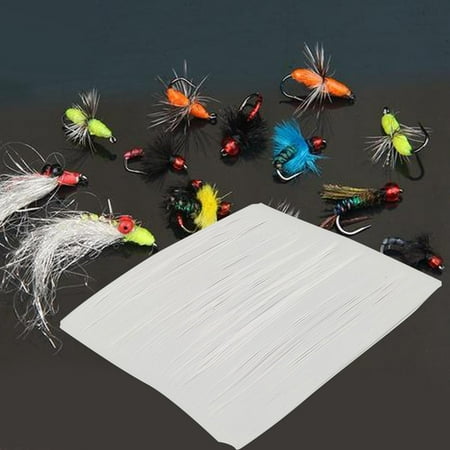 kesoto Silicone Rubber Legs Silicone Skirts Accessories Supplies Lightweight Portable Comfortable Lifelike Lure Making Glow Fly Legs white