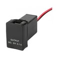 thumbnail image 1 of Cargador USB dual, adaptador de corriente USB de 12 V-24 V CC a 5 V, toma USB dual, rendimiento impulsado, 1 of 9