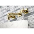 thumbnail image 3 of Kingston Brass KS6122DX Concord Double-Handle Wall Mount Bathroom Faucet, Polished Brass, 3 of 8