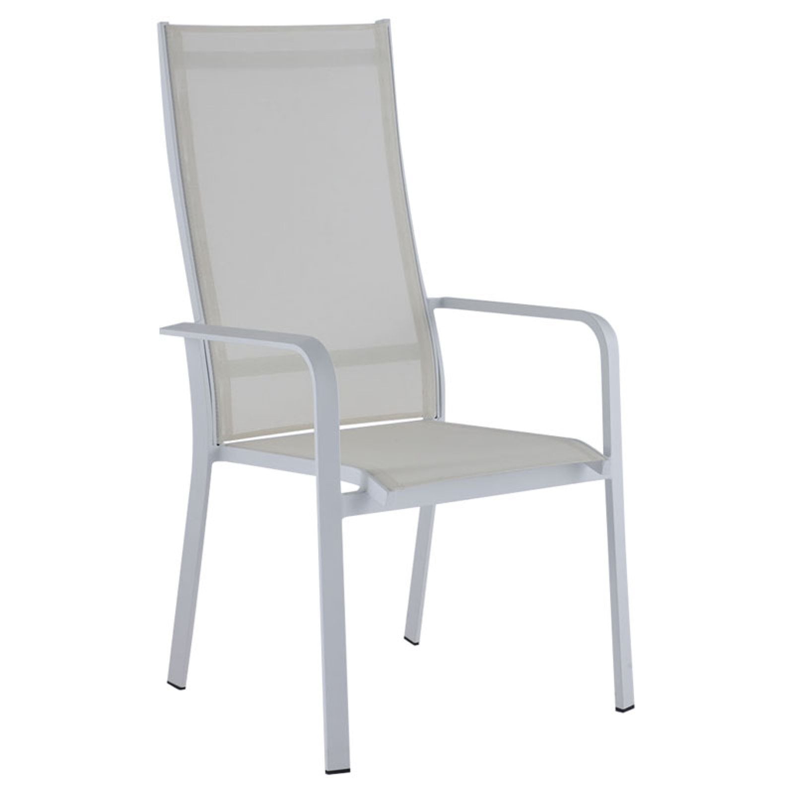 Chintaly Malibu High Back Sling Outdoor Dining Chair - Set of 2