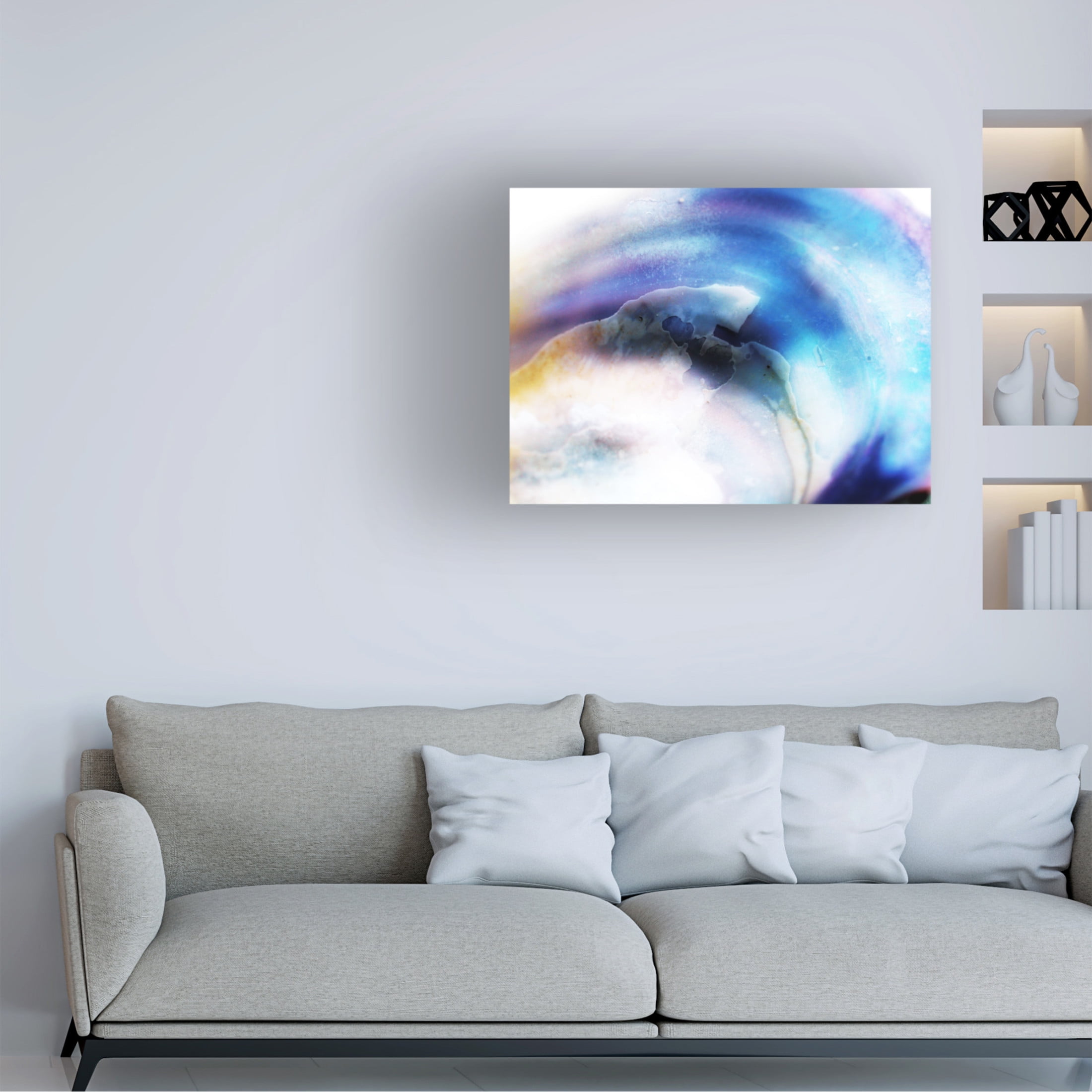 Canvas Wall Art - Clive Branson 'Sea Shell' Wall Art for Living Room, Bedroom, or Office Décor by Trademark Fine Art - 32 x 24 Inches