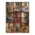 thumbnail image 2 of BAOPAI Customized Christmas Photo Blanket For Families Making Thick Winter Personalized Blankets With Pictures And Text Rectangular Blankets Holiday Hold 1-9 Images, 2 of 9