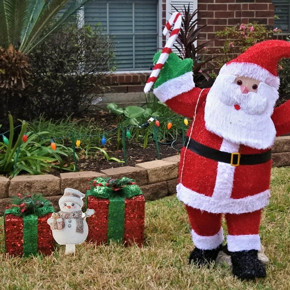 LITINKIMI Snowman Yard Decorations Acrylic Multi 1Set