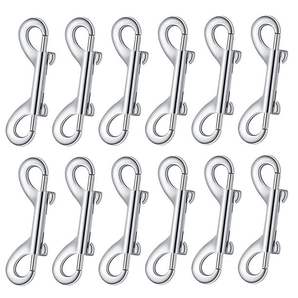 Bolt Snap Hook 12Pcs Double Ended Trigger Clips Metal Zinc Alloy Spring  Loaded Hook DIY Crafts Project for Linking Dog Leash Collar and Making Key  Chain 70mm 