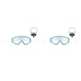 thumbnail image 2 of Eigraketly Niños Natación Gafas ajustables Niños Niñas Piscina Anti-vaho Gafas impermeables Anteojos Deportes Tipo de equipo Azul Tipo 2 Azul 2Conjunto, 2 of 6