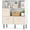 White, variant on WSWJY 6-Cube Bookshelf, 3-Tier White Bookcase with 3 Removable Folding Fabric Drawers, Freestanding Cube Storage Organizer w/Metal Legs, Modern Display Book Shelf for Living Room, Study