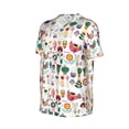 thumbnail image 6 of Fotbe Alpaca Flower Baseball Jersey Shirt for Men and Women, Casual Short Sleeves Button Down T-Shirt-4X-Large, 6 of 9