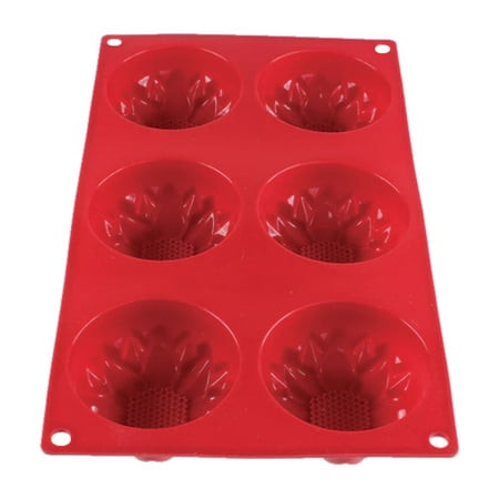 

Excellante 3.89 Oz Dahlia High Heat Silicone Baking Mold 6 Cavities Comes In Each