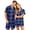 Black, variant on Matching Couples Pajamas Silk Short Sleeve Button Down Sleepwear Soft 2 Pcs Pj Set(Men)